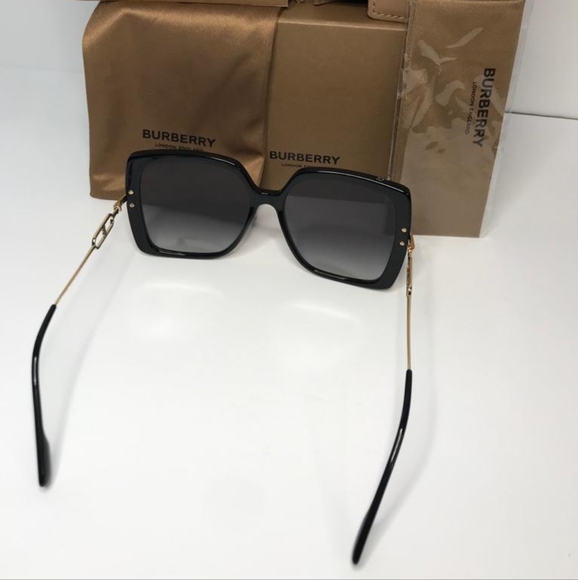 💯 Originl Burberry Luna Gray Gradient Square Ladies Sunglasses BE4332F 30018G - Picture 13 of 17